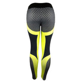 White Black Pattern Pushup Leggings