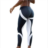 White Black Pattern Pushup Leggings